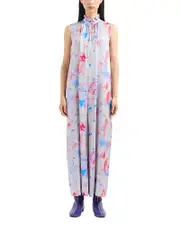Emporio Armani Watercolor Print Jumpsuit