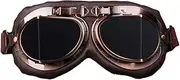 DoHTeck Motorcycle Goggles, Retro Aviator Style Scooter Goggles Outdoor Sports Windshield Windproof and Dustproof