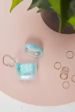 Blue Glitter Air-pod Case