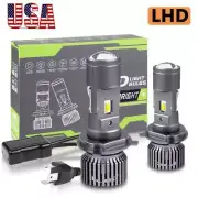 2X Mini H4 Bi-LED Projector Hi/Lo Beam 50000LM 100W Headlight Retrofit Kit 6000K