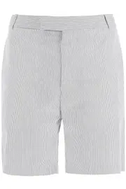 THOM BROWNE striped cotton bermuda shorts for men