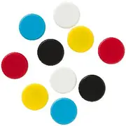 J.Burrows Round Magnets Assorted 10 Pack