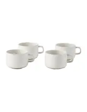 [Hottie] Lucie Mug Set of 4 in Cream Speckle
