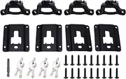 Truck Bed Cleats Locking Set, Tie Down Anchors Bed Cleats, Truck Bed Cleats Locking Replacement Set for F 250 F 350 Super Duty 2017 2021