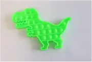 SILI POPS GREEN DINO PUSH POP PULL IT FIDGET TOY