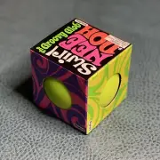 New SCHYLLING SWIRL NEE DOH THE GROOVY GLOB Stress Ball Squish Green Yellow