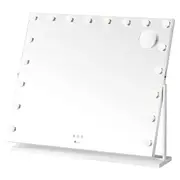 Oikiture LED Hollywood Mirrors Makeup Rotatable Mirror Magnifying Bluetooth
