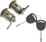 1 Set Front Door Lock Barrel Keys Set, for Ford, for Fiesta, 1995-2002 KA 1996-2008 Courier Escort 1995-2001 car Door Lock