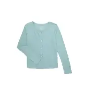 Wonder Nation Girl Knit Cardigan Sweater Light Blue Brand New Size 10/12
