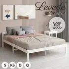 Levede Wooden Bed Frame Queen Double Kingsingle Single Mattress Base Timber WH