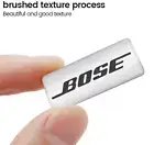 BOSE High Quality Alloy, set of 2 BADGE SPEAKER EMBLEMS 35mm x 15mm Peel&stick