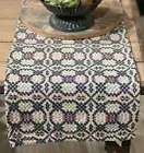 New Primitive Americana PATRIOT NAVY RED TABLE RUNNER Coverlet Table Topper 56"
