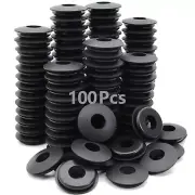 100 Pcs Glad Hand Seals for Trucks - Black Polyurethane Gaskets 10028