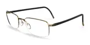 Silhouette Illusion Nylor 5559/75 7530 Men's Glasses Gold Size 52 - Private Health Rebate - Blue Light Block Available