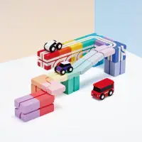 在飛比找momo購物網優惠-【Qbi 塊樂方程式】彩虹樂園系列 - 創意無限軌道組(彩虹