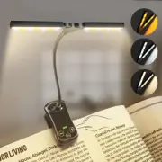 Book Light,14 LED Touch Control Reading Light with 3 Colors&8 Brightness,Recharg