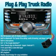 International Semi Truck AM/FM Radio with Built-in Bluetooth | USB Input | AUX