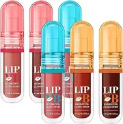 Moreeulsi Hydrating Lip Gloss, Non-sticky Lip Balm Stick, Non-greasy Lipstick Set for Travel Dating Friends Gathering Commuting Wedding