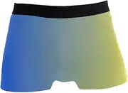 [RPLIFE] Blue Green Gradient Boxer Briefs for Men, Mens Underware Breathable, Mens Underwear Boxer Briefs Small