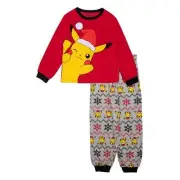 Pokemon Christmas Pajamas Set T Shirt Sleep Pants Boy Girl 6 8 10 12 Kid Pikachu