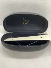 A New Day Black Pebbled Faux Leather Hard Clam Shell Glasses Case