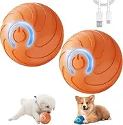 Alizure Vibrating Dog Ball, Alizure Dog Ball, Bouncing Ball for Dogs, Interactive Smart Jumping Balls, Automatic Moving Balls for Large Small Dogs (2-Orange)