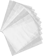 jojofuny 200Pcs Transparent PVC Shrink Wrap Film Bags for Sealing and Packing Heat Shrinkable Bags for Essential Oils Eyelash Bottles and More