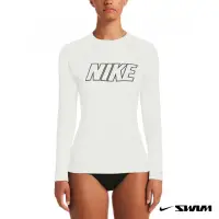 在飛比找momo購物網優惠-【NIKE 耐吉】SWIM 上衣 女 長袖上衣 長袖防曬衣 