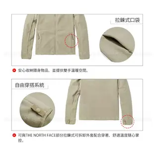 【The North Face 女 可套式刷毛保暖外套 AP《淺紫》】5GB4/休閒外套/中層衣/夾克/刷毛外套