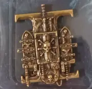 Deathwatch Artifact Badge Pin-NIB-OOP-Space Marines-Golden-Koyo-Warhammer 40k