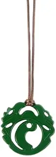 Lara Necklace Croft Green Pendant Fancy Accessories Cosplay Props Xcoser