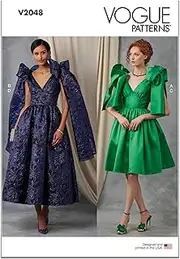 [VOGUE PATTERNS] Paper Pattern V2048U5 Misses' Evening Dress in Two Lengths U5 (16-18-20-22-24)