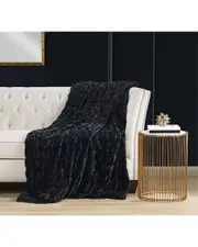 Badgley Mischka Ruched Throw In Gift Box