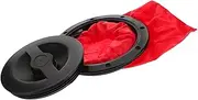 Kayak Hatch Cover Durable Abs Hatch Lid with Red Storage Bag Easy Install Canoe Deck Plate for Boats Heavy Duty Sealing Cover for Outdoor Use