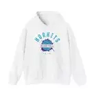 Charlotte Hornets Vintage Basketball Hooded Sweatshirt, Retro NBA Team Hoody,