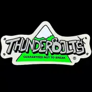 Vintage 1980’s Thunderbolts Guaranteed Not To Break Sticker Neon Green & White￼