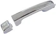 XEBRAD Car Exterior Front Left, for Lexus, for GX460 2010 2011 2015 Exterior Door Handle Left and Right Front and Rear Pearl White and White Car Exterior Door Handle Cover(Black Rear Left)