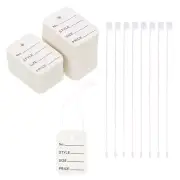 Price Tags and Hang Tag String Clothing Tag, 2"x1.4" White 250 Set