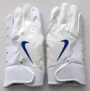 Nike Vapor Jet 8.0 Football Gloves Youth Medium White/Game Royal Youth