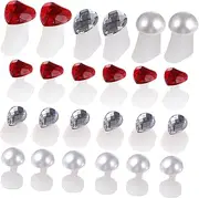 Generic 1 Set 24pcs Silicone Finger Divider Pedicure Toe Separators Toe Dividers Nail Tools for Nail Art Rhinestones Single Toe Separators for Women Pedicure Toe Protector Pedicure Tool