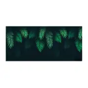 Mouse Pad Green 400X900x2mm Leaves Non Slip Rubber Mat For Computers Laptops Desk Mats
