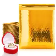 Gold Metallic Bubble Mailers 8.5x11" 300 Pack Waterproof Padded Envelopes