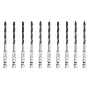 10pcs Brad Point Drill Bits Set 5/32" Wood Drill Bit with 1/4" Hex Shank