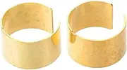 Alipis 1 Pair Wire Clamp Terminals Car Battery Meter Display Battery Bracket Battery Terminal Shim Battery Terminal Grease Copper Battery Adapter Positive Battery Terminal Plastic Golden