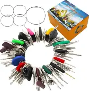 100 Heavy Equipment Keys Set Fit CAT Case Kubota JCB Volvo Construction Operator