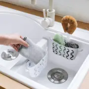 Hot Kitchen Sink Caddy Useful Suction Cup Sponge Holder Storage Organizer Toilet