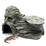 Reptile Rock Basking Platform Gecko Hide Cave Hiding Place Snake Cave and Hid...