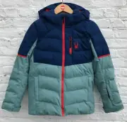 Spyder Boys Impulse Insulated Abyss BLUE Ski Jacket $189, Size: 16