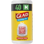 Glad Kitchen Tidy Bag Wavetop Medium 40 pack