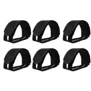 6 Pcs Fixed Gear Pedals Bicycle Toe Clips No Buckle Straps Lightweight Bike